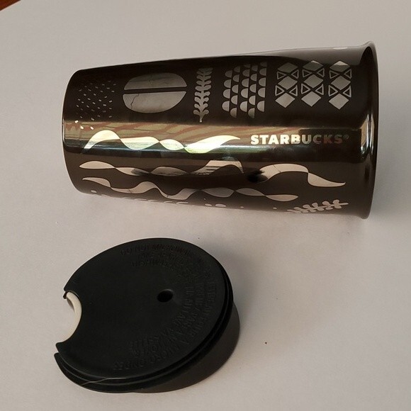 Starbucks Mermaid brown ceramic tumbler - Picture 1 of 5